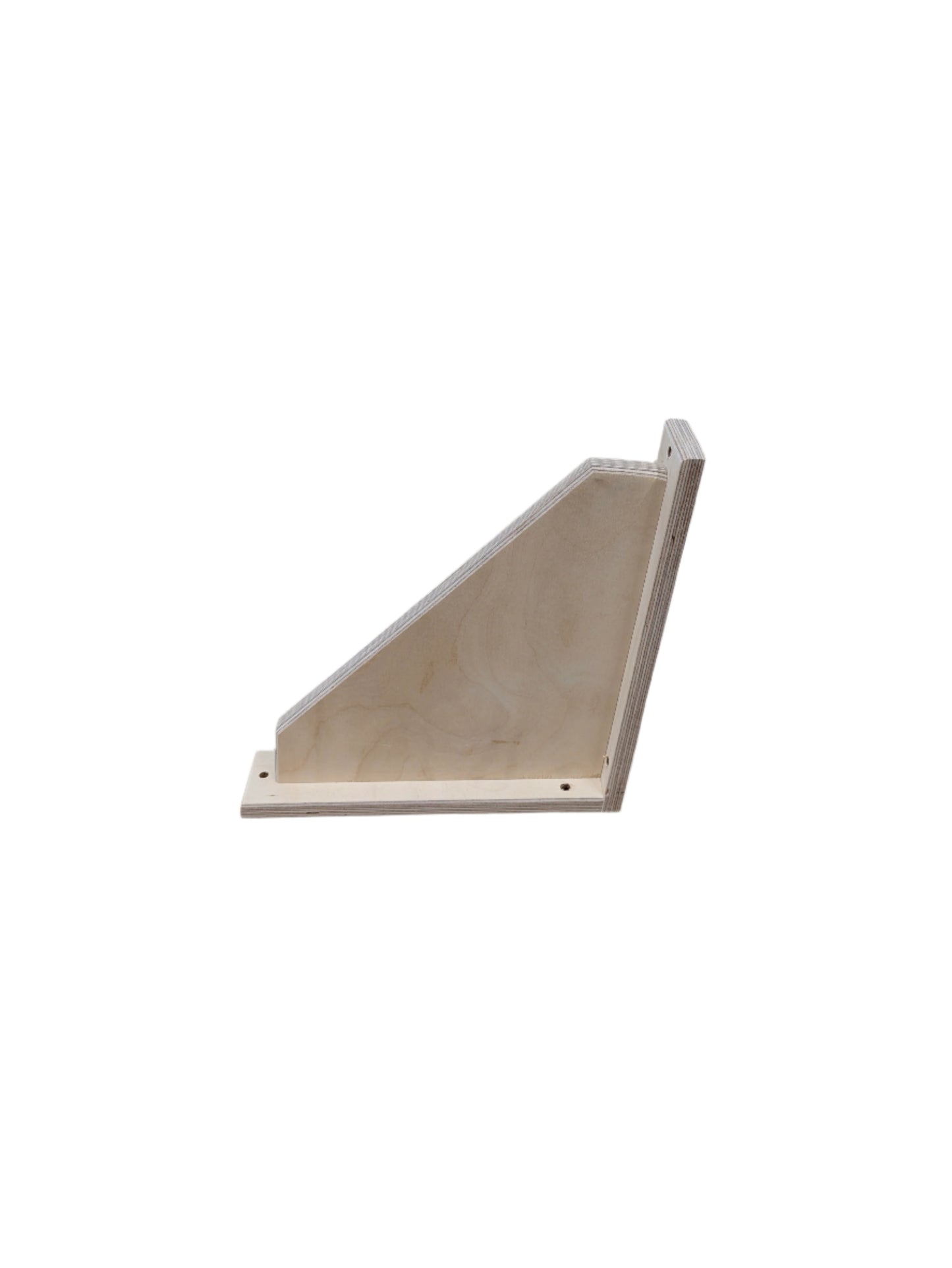 Fixed Angle Mounting Brackets for Sloped Walls With or Without Shelf