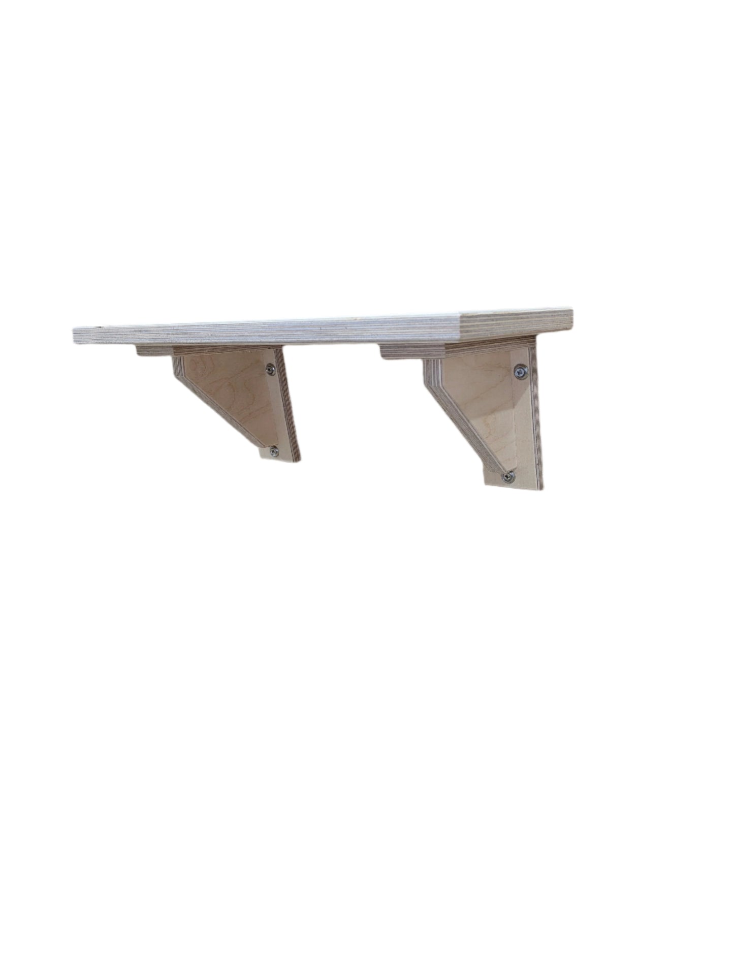 Fixed Angle Mounting Brackets for Sloped Walls With or Without Shelf