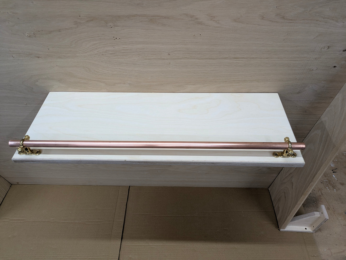 Fixed Angle Mounting Brackets for Sloped Walls With or Without Shelf