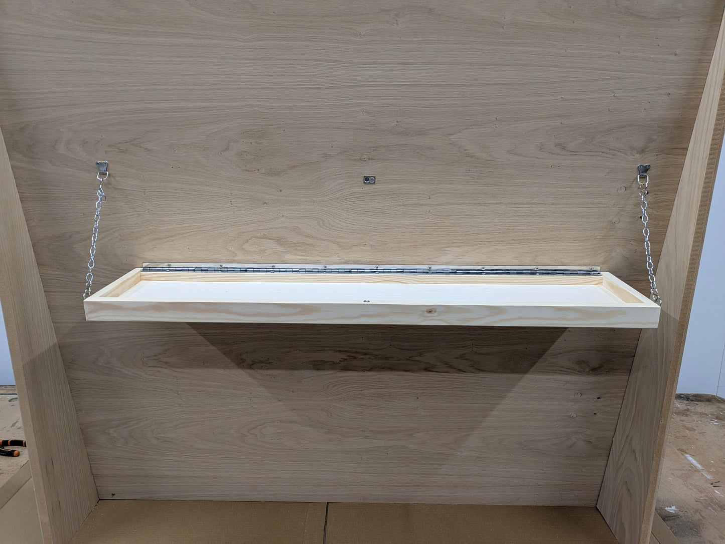 Ellie Shelf - Fold Up, Adjustable Shelf, great for slanted walls