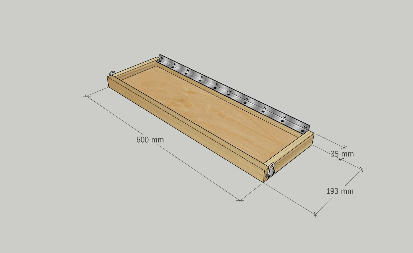 Ellie Shelf - Fold Up, Adjustable Shelf, great for slanted walls