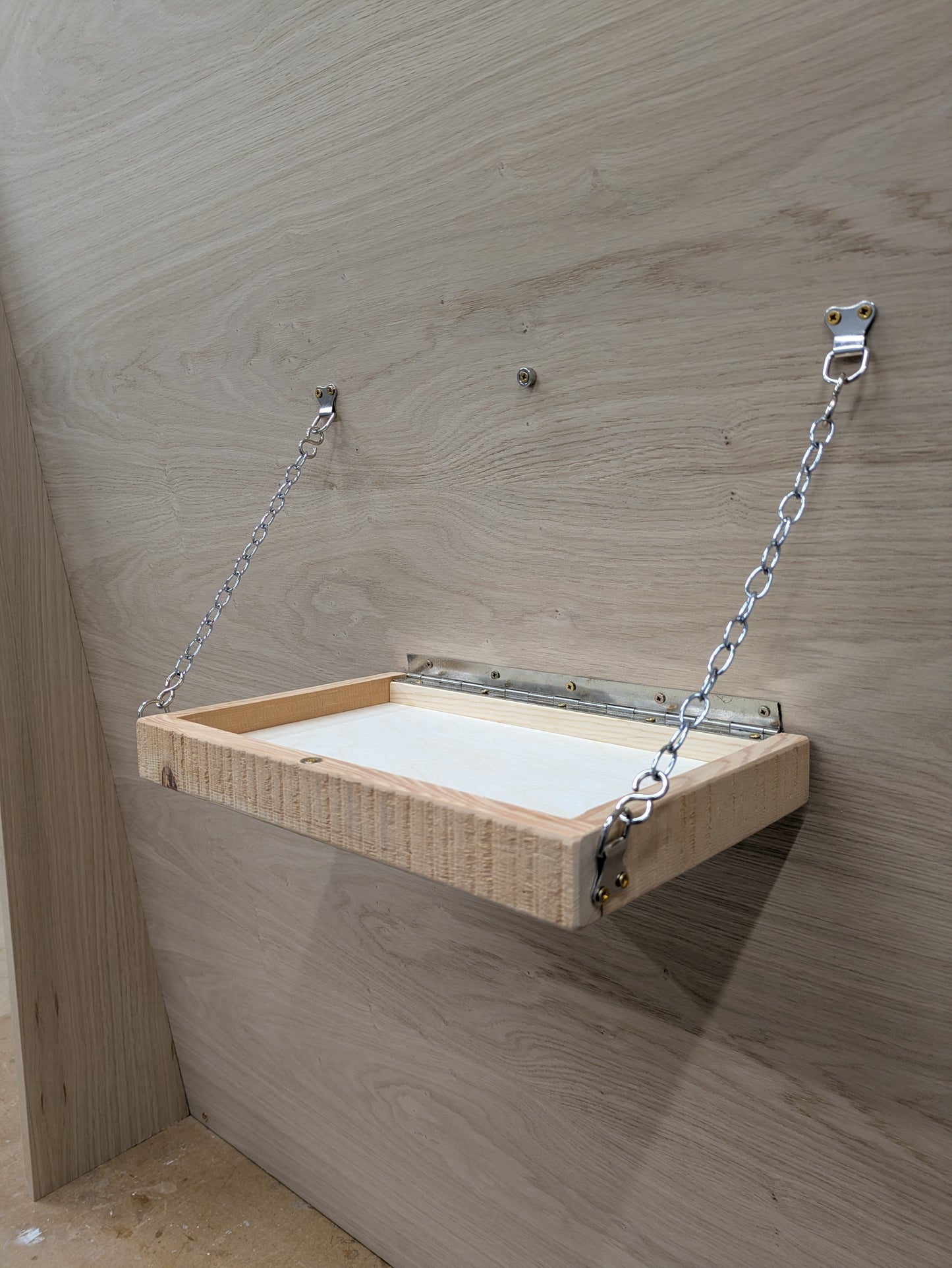Ellie Shelf - Fold Up, Adjustable Shelf, great for slanted walls