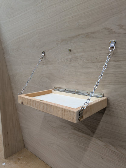 Ellie Shelf - Fold Up, Adjustable Shelf, great for slanted walls