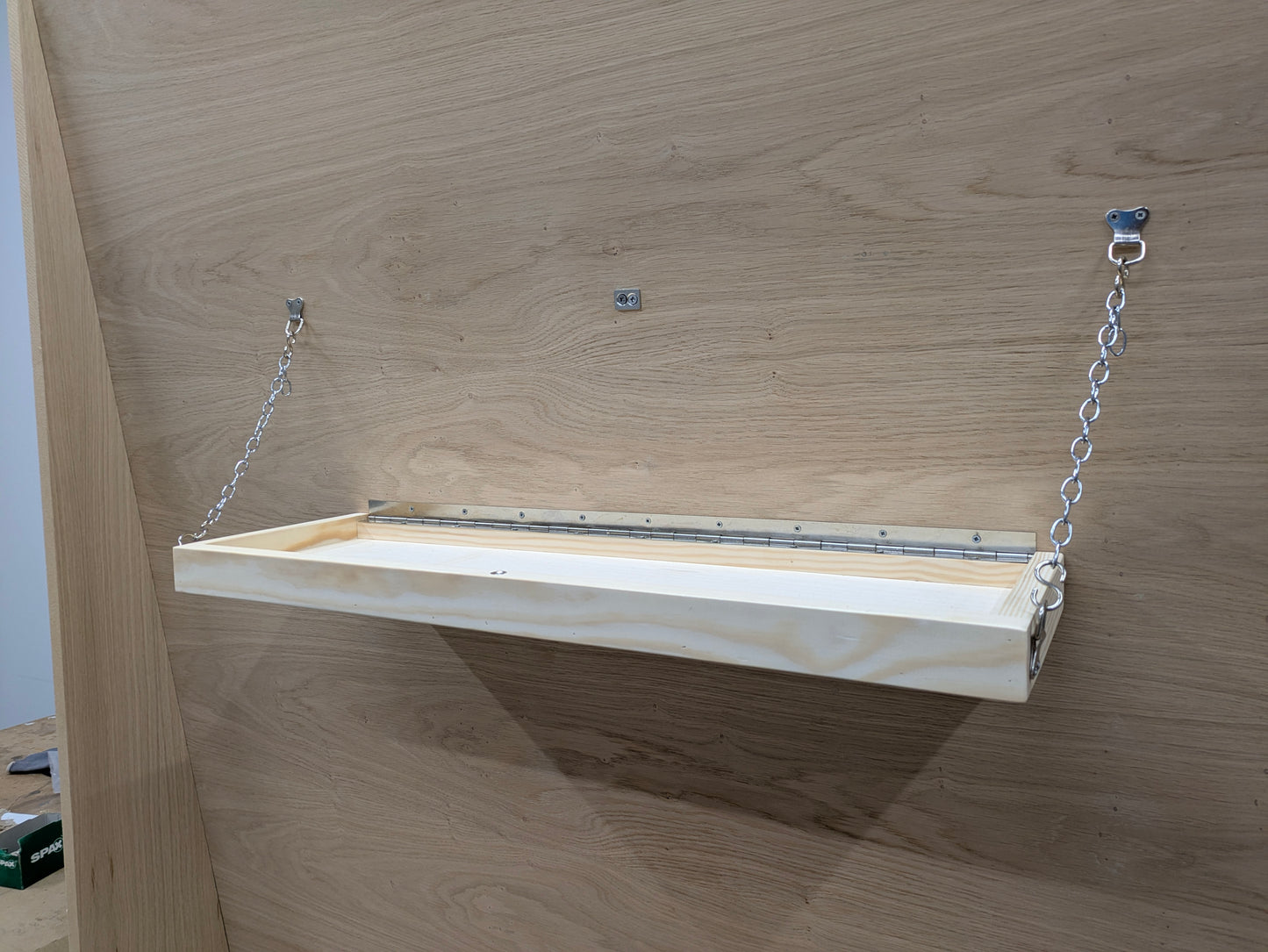 Ellie Shelf - Fold Up, Adjustable Shelf, great for slanted walls