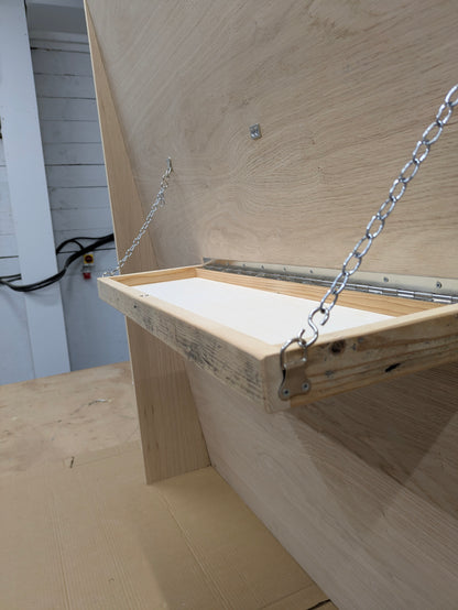 Ellie Shelf - Fold Up, Adjustable Shelf, great for slanted walls