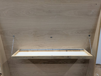 Ellie Shelf - Fold Up, Adjustable Shelf, great for slanted walls
