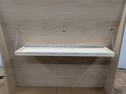 Ellie Shelf - Fold Up, Adjustable Shelf, great for slanted walls
