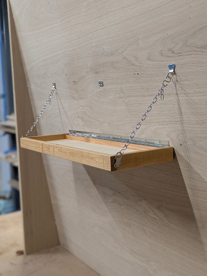 Ellie Shelf - Fold Up, Adjustable Shelf, great for slanted walls
